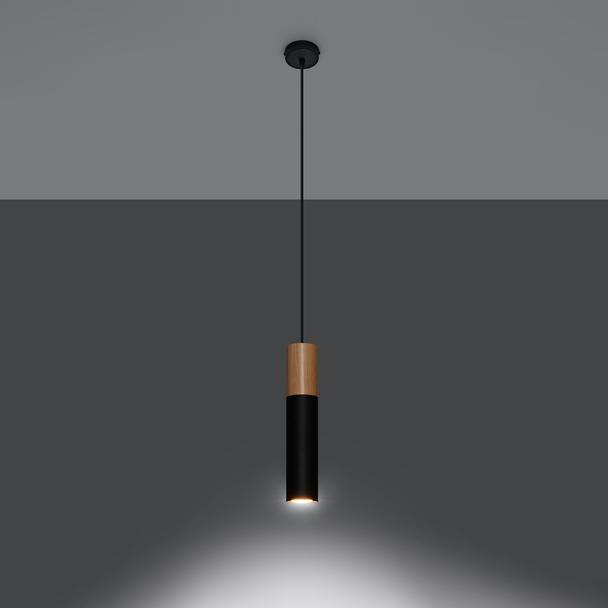 Sollux Lampa wisząca PABLO czarna SL.0632