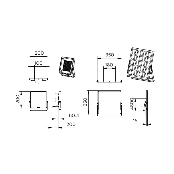 Naświetlacz LED Ledinaire BVP085 13W 1820lm IP65 4000K barwa neutralna ściemnialna LED18/ 840 PHILIP 9,11402E+11 PHILIPS