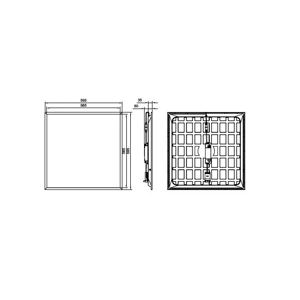 Panel LED Ledinaire RC065B G5 28W 3400lm IP20/40 all-in 3000/4000K barwa neutralna 34_36S/830_40 PSU 9,11402E+11 PHILIPS
