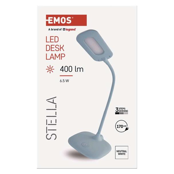 Lampa biurkowa LED STELLA niebieska Z7602BL EMOS