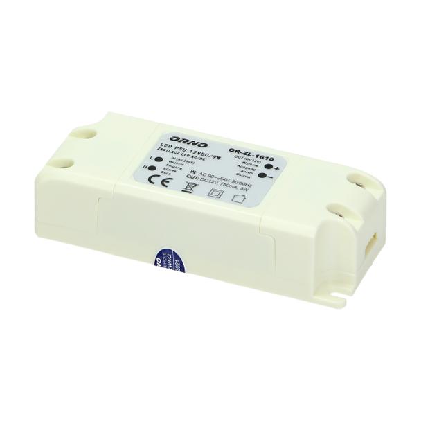 Zasilacz LED 12V DC 9W 0,75A IP20 OR-ZL-1610 ORNO