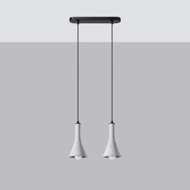 Sollux Lampa wisząca REA 2 beton SL.1224