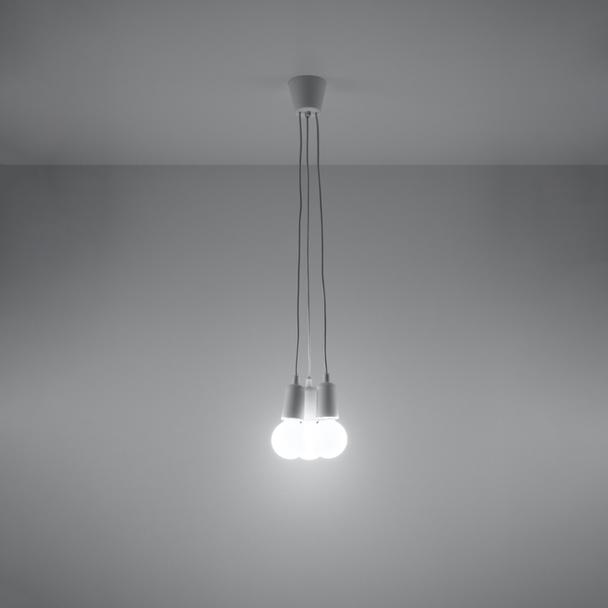 Sollux Lampa wisząca DIEGO 3 biała SL.0570