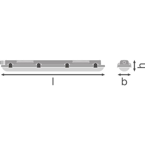 Oprawa DAMP PROOF LED VALUE 600 9W 4000K IP65