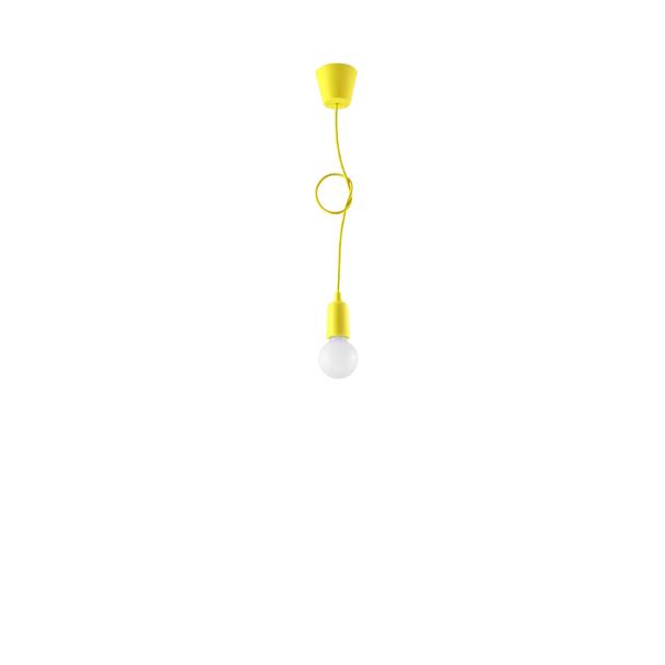 Sollux Lampa wisząca DIEGO 1 żółta SL.0578