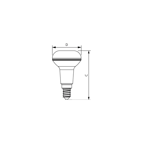 Żarówka LED ściemnialna 4,3W=60W 320lm 2700K barwa ciepła LEDspot D 4,3-60W R50 E14 827 36st. PHILIP 9,29002E+11 PHILIPS