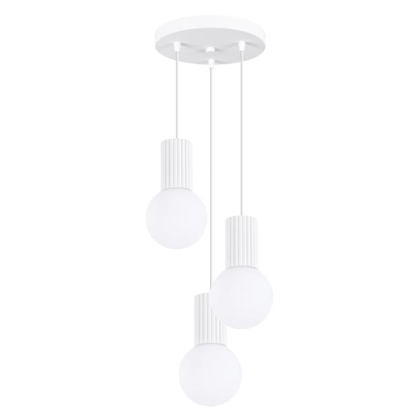 Lampa wisząca HALO 3P biała
