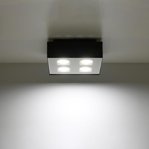 Sollux Plafon MONO 4 czarny SL.0073