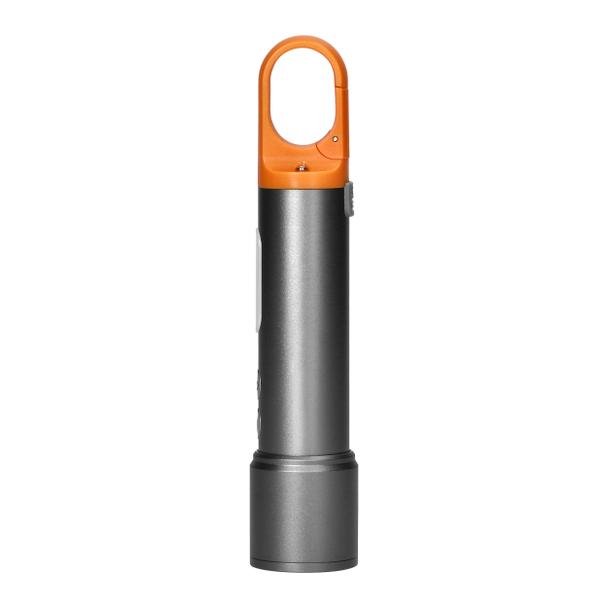 Latarka LED SMD 10W + COB 2W, 350lm, 1200 mAh, funkcja zoom, kolorowe nakładki LT-18 ORNO