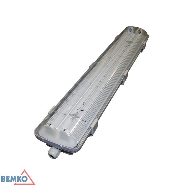 Oprawa hermetyczna 2x T8-LED 60cm PC EMPTY C10-E-OHB218PC S-C10-E-OHB218PC BEMKO