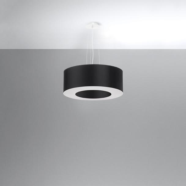 Sollux Żyrandol SATURNO 50 czarny SL.0748
