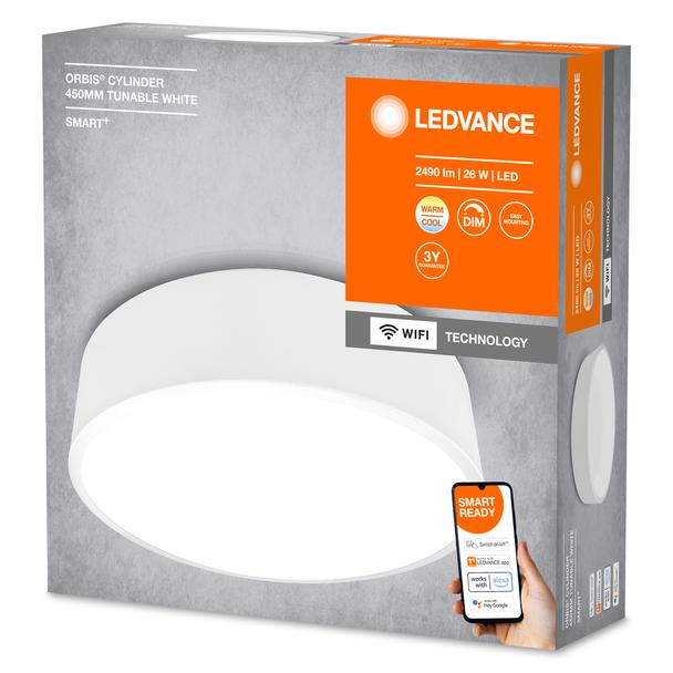 Oprawa SMART+ Orbis Ceiling Cylinder WIFI TW 450mm WT