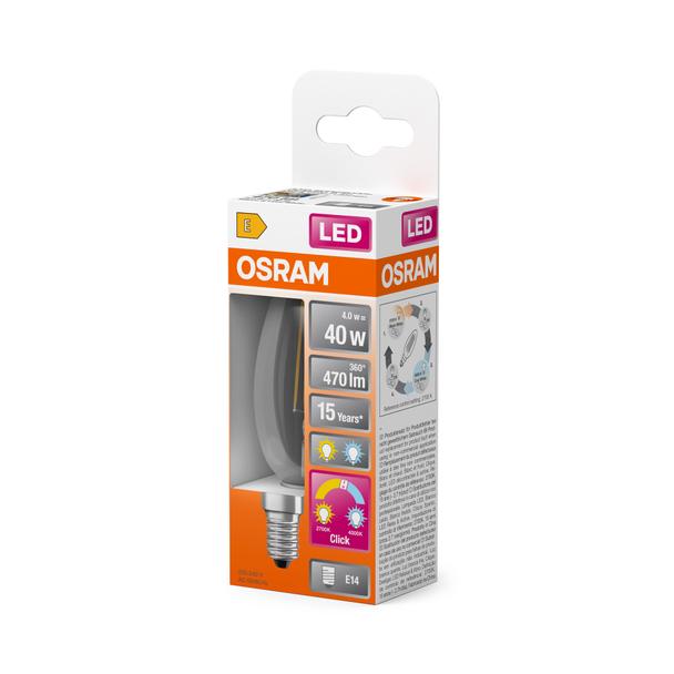 Lampa LED STAR+ non-dim CL B40 Act&Rel FILAMENT 4W 827 E14