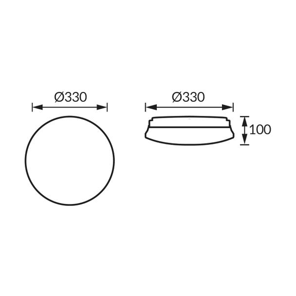 Plafoniera STIG C 2 x E27 04138 IDEUS