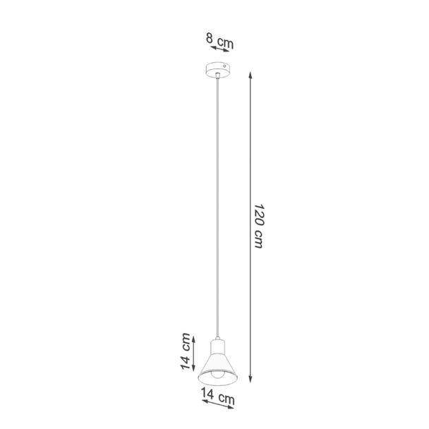 Sollux Lampa wisząca TALEJA 1 biała [E27] SL.0983