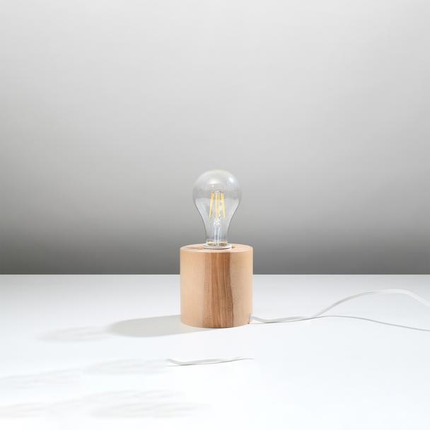 Sollux Lampa biurkowa SALGADO naturalne drewno SL.0674
