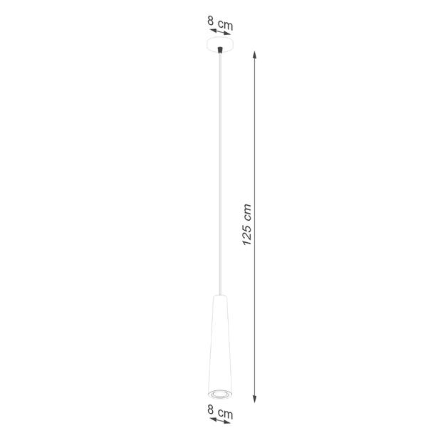 Lampa wisząca ELECTRA czarna beton