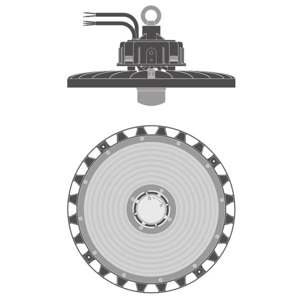 Oprawa HIGH BAY SENSOR 155W 4000K 70DEG IP65
