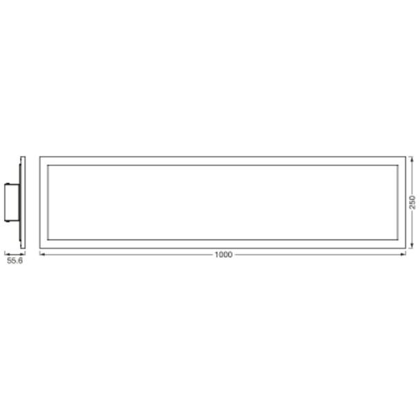Oprawa SMART+ WIFI PLAN PLUS BL100x25 REM RGB TW BK