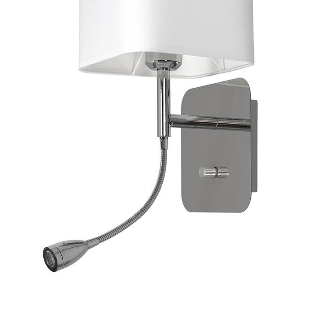 kinkiet Napoli E27 + LED 1W 90lm 4000K biały/chrom ML63600 Milagro