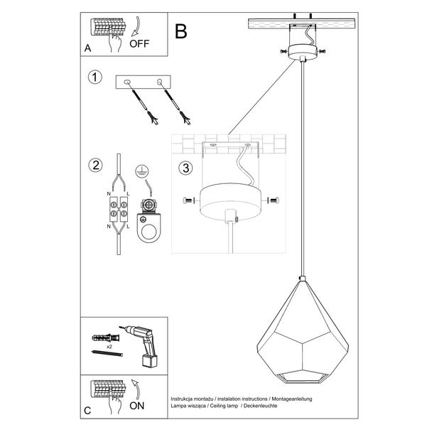 Sollux Lampa wisząca ceramiczna PAVLUS SL.0844