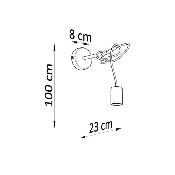 Sollux Kinkiet EDISON czarny SL.0373