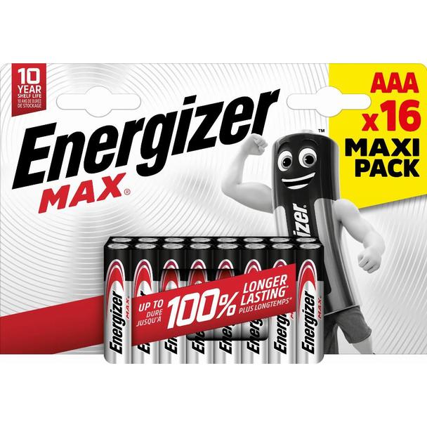 Bateria Energizer MAX AAA LR03 /16szt./ cienkie paluszki 7,6389E+12 SELVISTA
