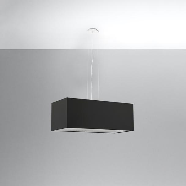 Sollux Żyrandol SANTA BIS 80 czarny SL.0780