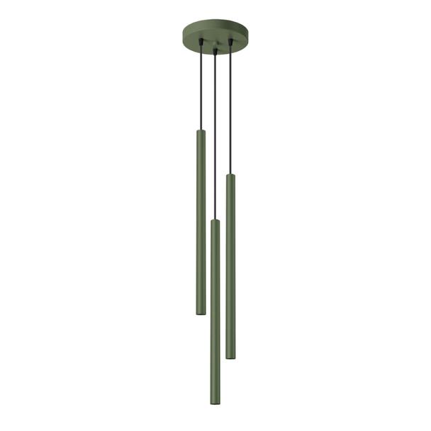 Sollux Lampa wisząca PASTELO 3P zielona oliwka SL.1521