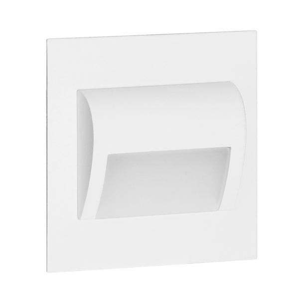 DRACO LED NEW 1,5W, oprawa schodowa podtynkowa, 12VDC, 30lm, 3000K, biała, innowacyjny sposób montaż AD-OS-6164L3/W ORNO