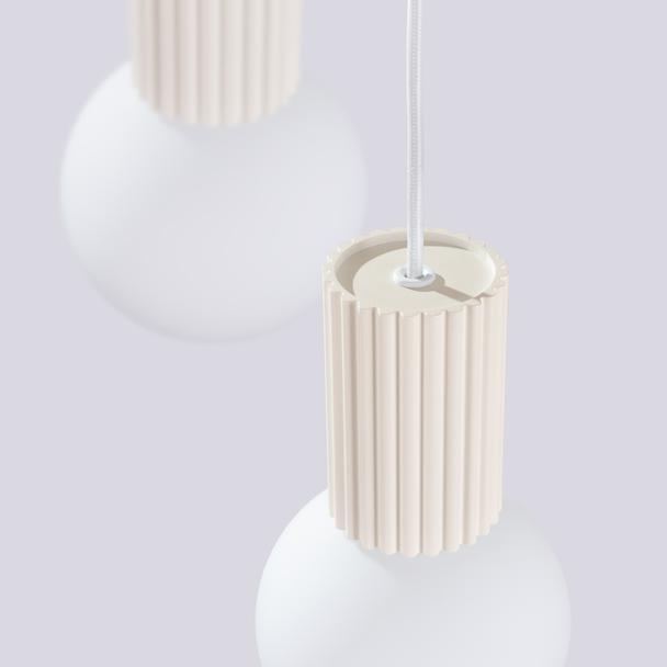 Lampa wisząca HALO 3P beżowa