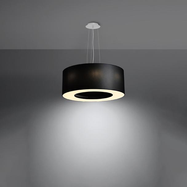 Sollux Żyrandol SATURNO 50 czarny SL.0748