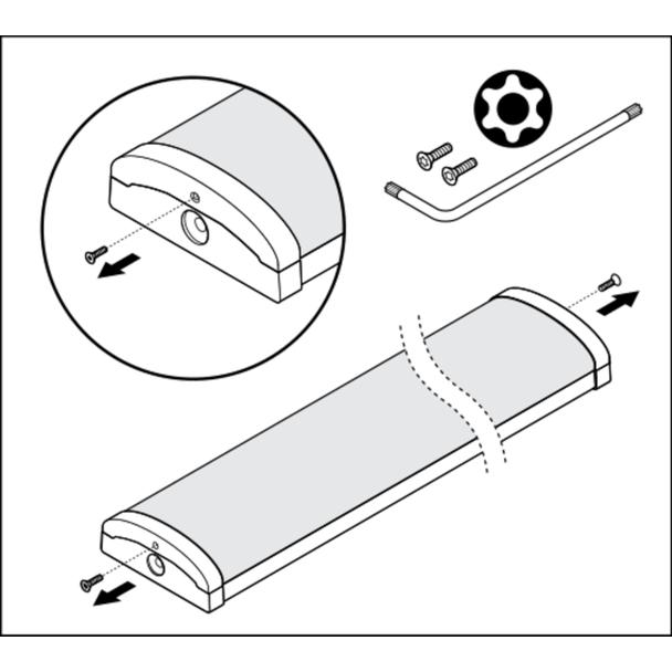 Oprawa liniowa LINEAR SURFACE 1500 P 45W 830 white IP44
