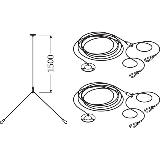 Zestaw do podwieszania do Panel 600/625 PANEL 600/625 SUSPENSION KIT