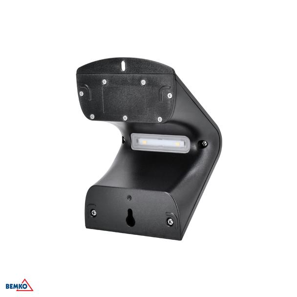 NAŚWIETLACZ LAMPA SOLARNA LED TRINGO 1,5W 220lm 4000K IP65 CZARNY Czujnik ruchu PIR C83-SOT-001BL-PIR BEMKO