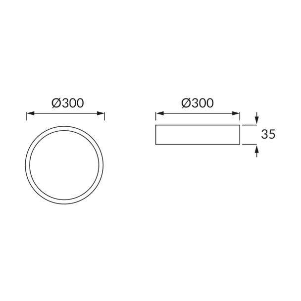 MARTIN LED C 24W 4000K 02907 IDEUS