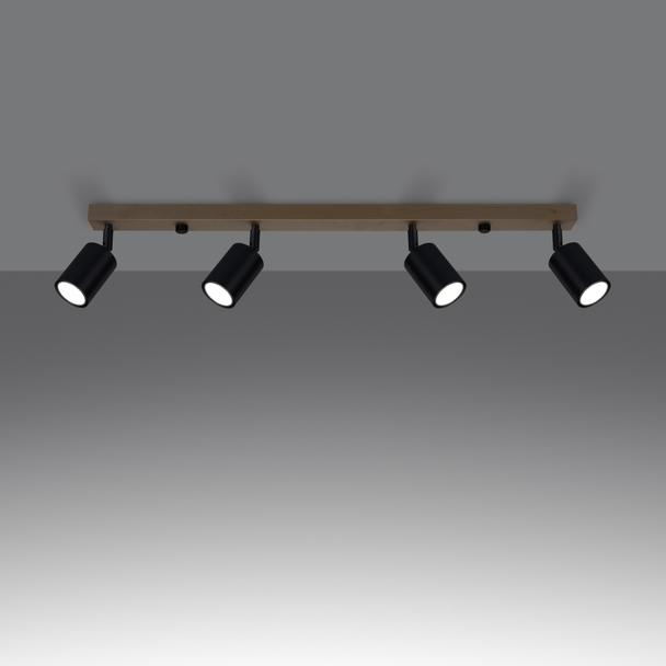 Sollux Plafon VERDO 4 czarny SL.1294