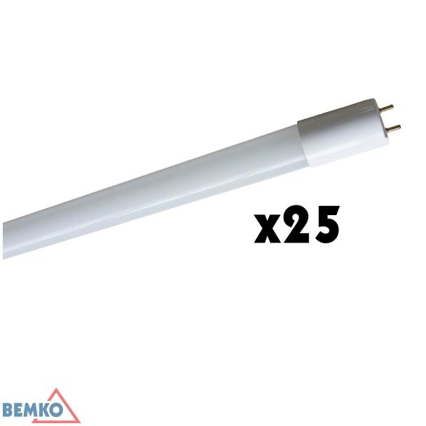 TUBA LED 230V T8 1200MM 18W 1680LM 3000K WW SZKŁO MLECZNA (KARTON 25SZT.) D89-T8-LED120-ZJM-3K-25 BEMKO
