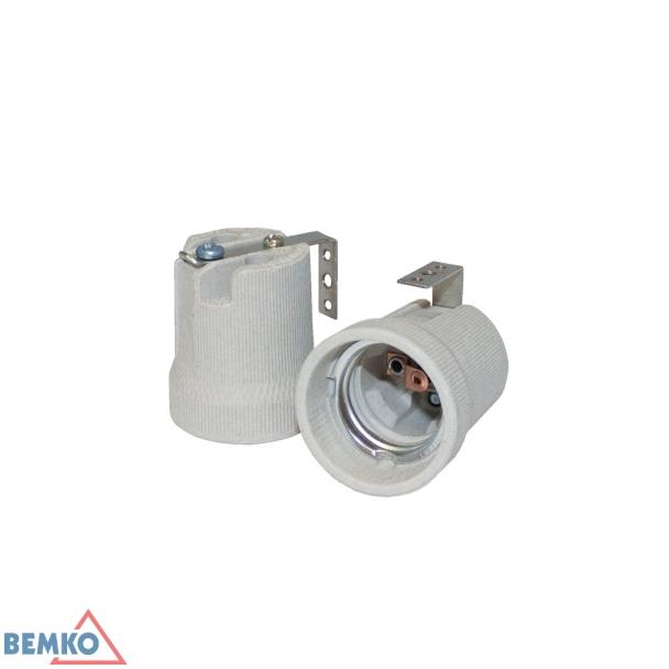 OPRAWKA CERAMICZNA E27 Z UCHWYTEM U E15-E27-F519U BEMKO