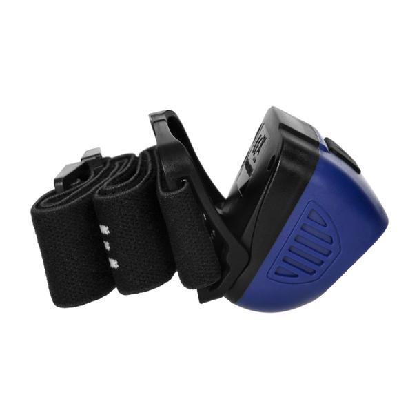 Latarka czołowa COB+LED, ładowanie USB, czujnik ruchu, niebieska LT-13/BL ORNO