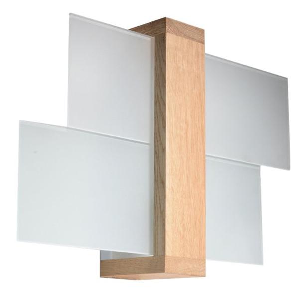 Sollux Kinkiet FENIKS 1 naturalne drewno SL.0077