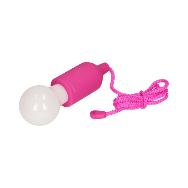 Bateryjna lampka nocna na sznurku 1W LED, 3 x AAA, różowa LA-5/P ORNO