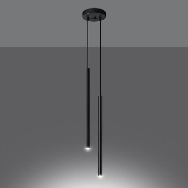 Sollux Lampa wisząca PASTELO 2 czarna SL.1304
