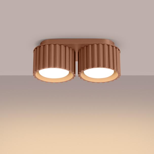 SOLLUX Plafon AURA 2 mocca Gx53 ; SL.1808