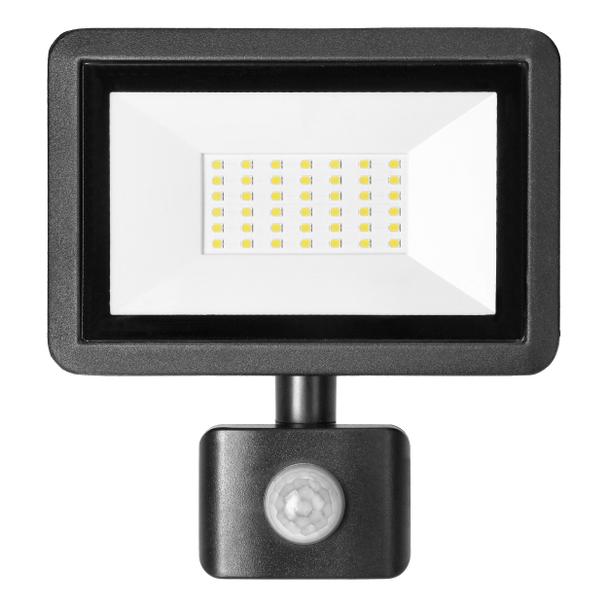 FARO S LED 30W naświetlacz z PIR, 2400lm, IP44, 4000K, aluminium + szkło AD-NL-6254BLR4 ORNO