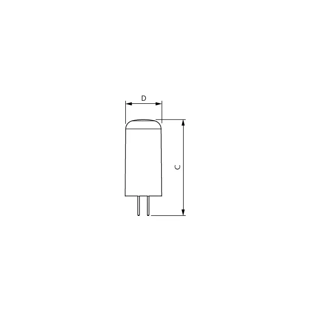 Kapsułka LED 2,1W=20W 210lm / ściemnialna 2700K barwa ciepła LEDcapsuleLV 2,1-20W G4 827 D Kapsułki 9,29004E+11 PHILIPS