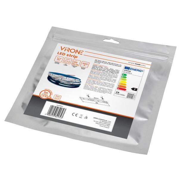 Taśma LED 12V 2835 60L/m 4,8W/m IP20 4000K 5m LD-9/5M/4 ORNO