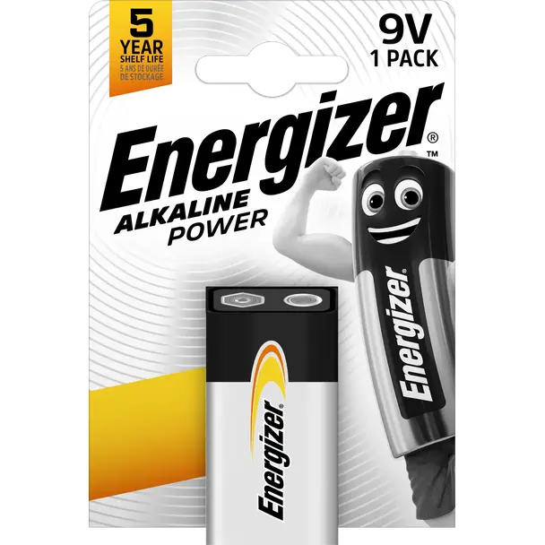 BATERIA ENERGIZER ALKALINE POWER 9V 6LR61 /1 sztuka 7,6389E+12 SELVISTA