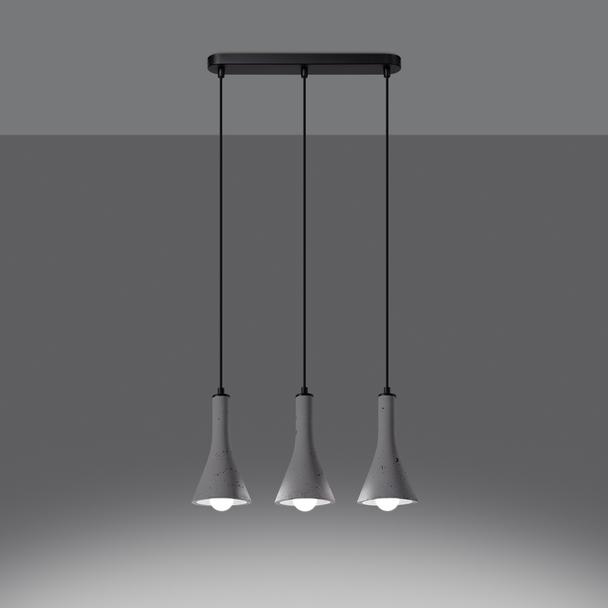 Sollux Lampa wisząca REA 3L beton SL.1225