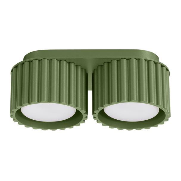 SOLLUX Plafon AURA 2 zielony oliwkowy Gx53 ; SL.1798